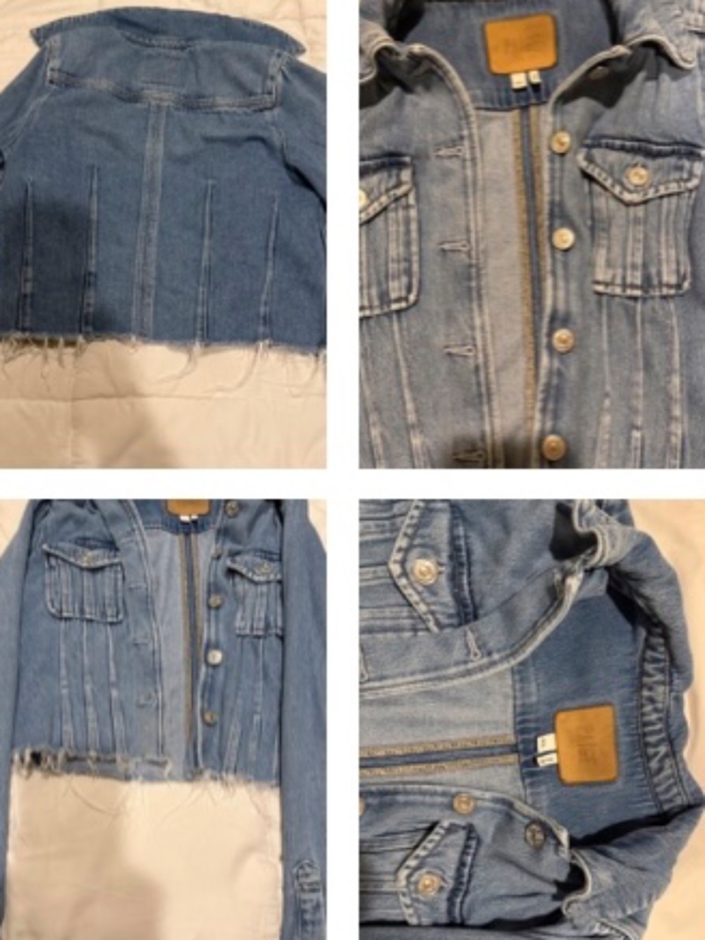 PAIGE Cropped Denim Jacket XS